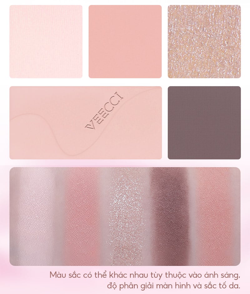 thegioiskinfood.com - Bảng Phấn Mắt 5 Ô Màu&nbsp;VEECCI Fantasy Dream 5-Color Eyeshadow Palette 5.2g