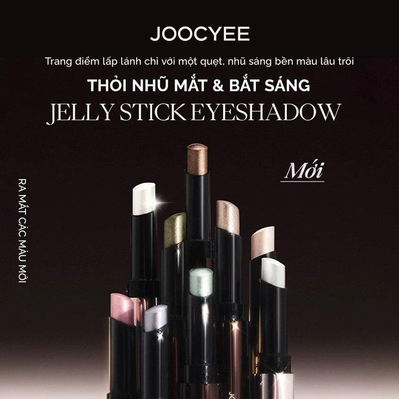 Thỏi Nhũ Mắt & Bắt Sáng Dạng Thạch Joocyee Jelly Eyeshadow Stick 2g #D12