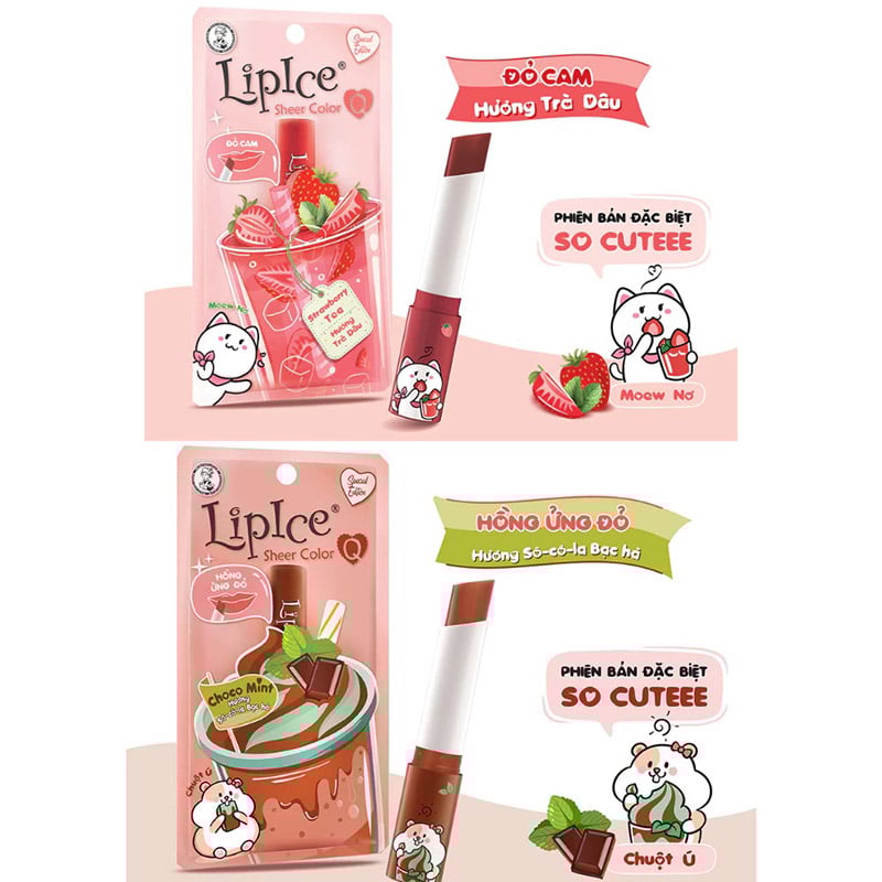 thegioiskinfood.com - Son Dưỡng Môi LipIce Mềm Mại Môi Sheer Color Q 2.4g