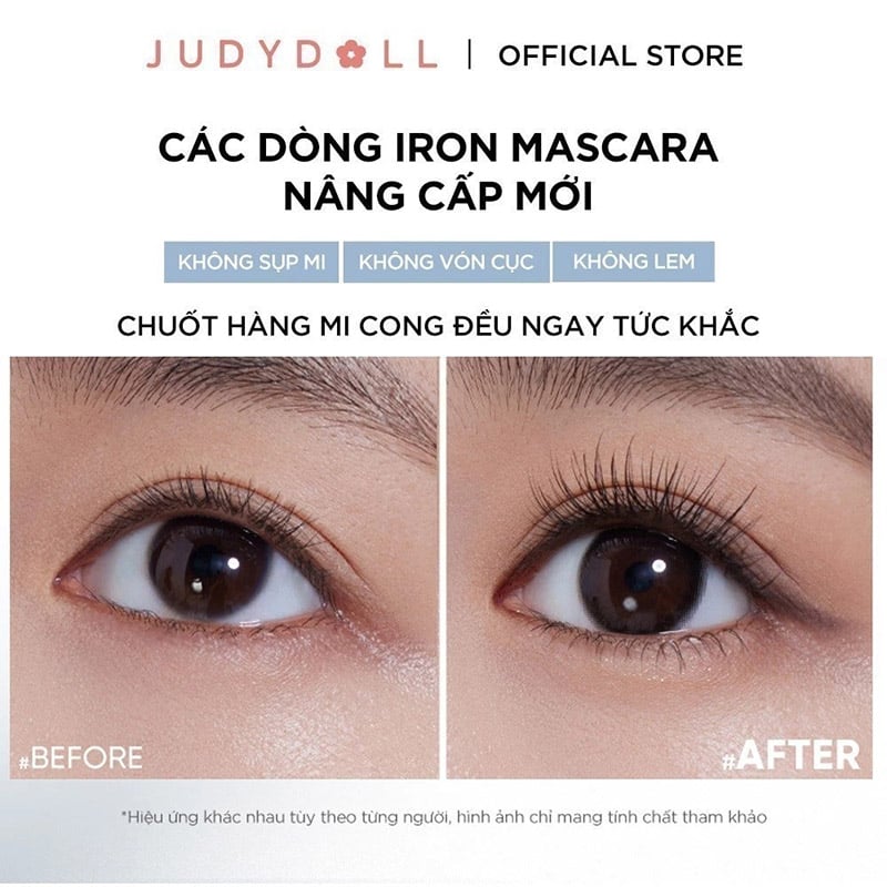 thegioiskinfood.com - Mascara Judydoll Làm Cong, Dài & Tơi Mi, Chống Nước Curling Iron Mascara 3g
