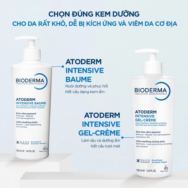 Kem Dưỡng Ẩm Bioderma Chuyên Sâu, Làm Dịu Da Atoderm Intensive Baume