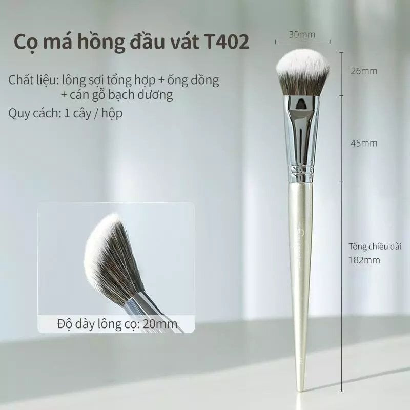 Cọ Má Hồng Vát Guoxiaoniu Rose Gold #402 Slope Blush Brush