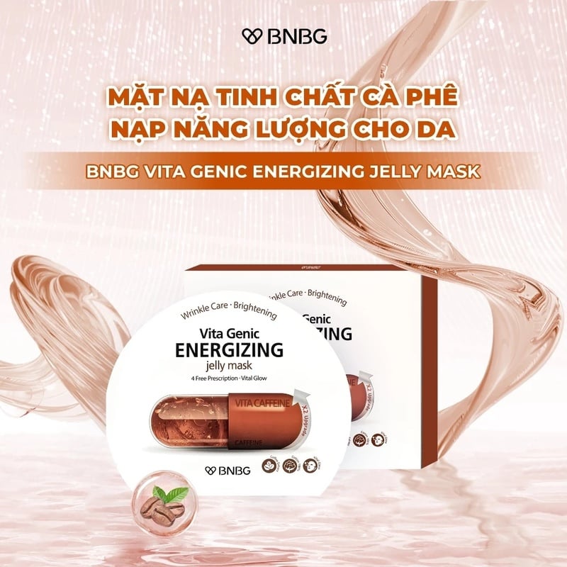 Mặt Nạ Miếng BNBG Dưỡng Ẩm, Hỗ Trợ Dưỡng Trắng, Cải Thiện Làn Da Hàn Quốc (Vitamin A, B, B3, E)