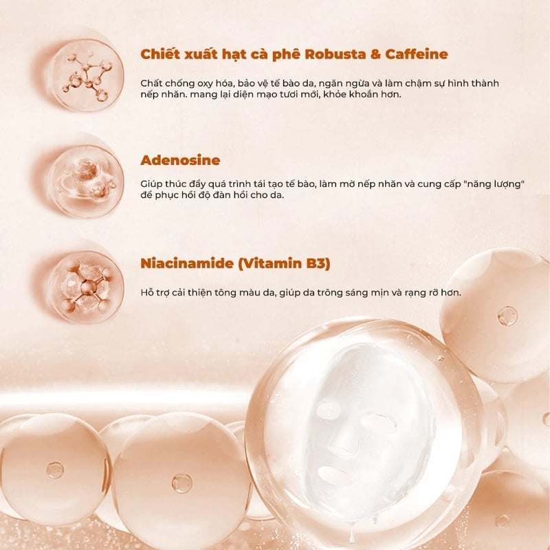 Mặt Nạ Miếng BNBG Dưỡng Ẩm, Hỗ Trợ Dưỡng Trắng, Cải Thiện Làn Da Hàn Quốc (Vitamin A, B, B3, E)