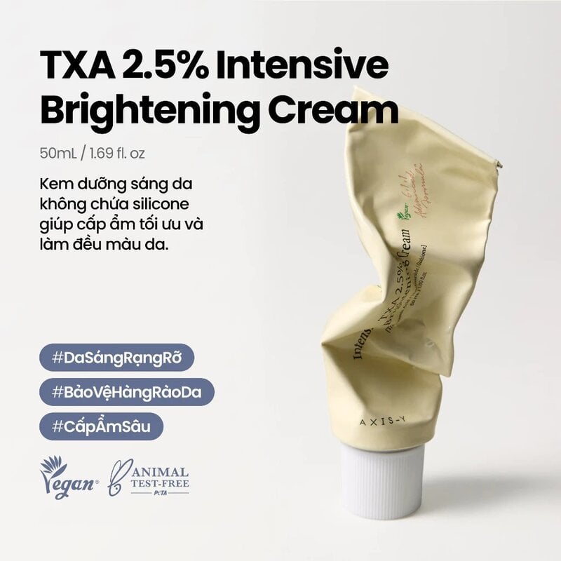 Kem Dưỡng Sáng Da Chuyên Sâu Axis-Y TXA 2.5% Intensive Brightening Cream 50ml