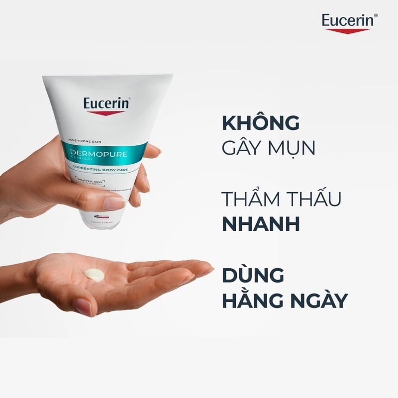 thegioiskinfood.com - Kem Dưỡng Thể Cho Da Mụn Thâm Eucerin Dermopure Clinical Correcting Body Care 200ml