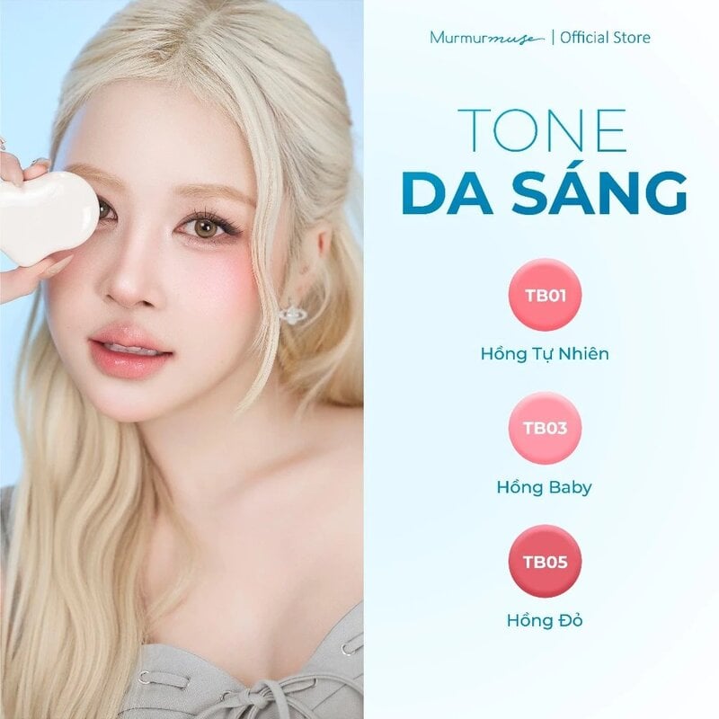 Má Hồng Kem Căng Bóng Murmurmuse Radiance Cream Blush 2.2g