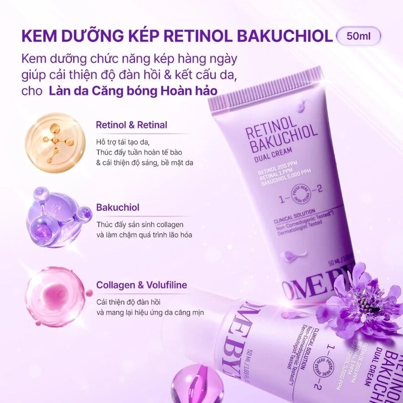 Kem Dưỡng Some By Mi Retinol Bakuchiol Dual Cream 50ml
