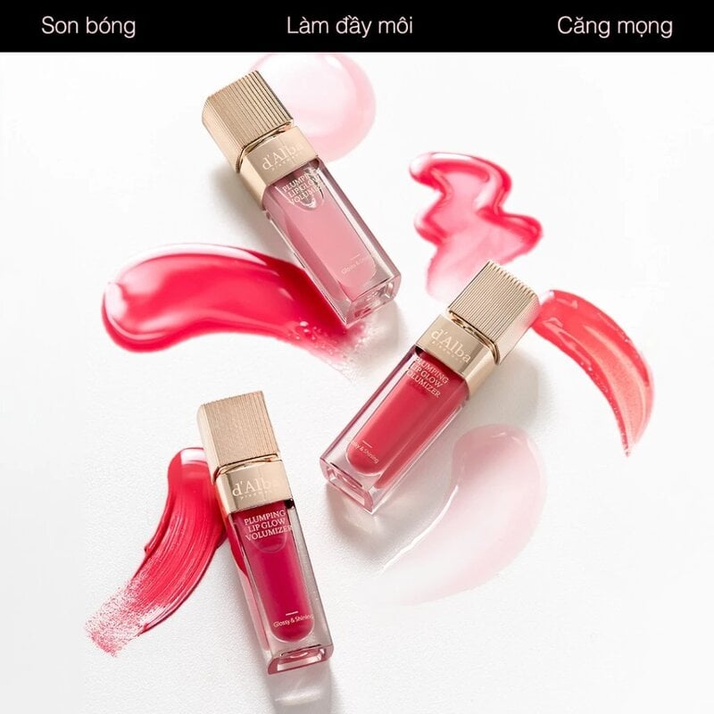 Son Bóng Làm Đầy Môi Căng Mọng d'Alba Plumping Lip Glow Mood Volumizer 5ml