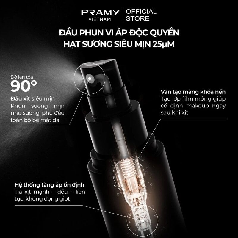 Pramy Moisturizing Makeup Setting Spray Matte Finish 30ml (New)
