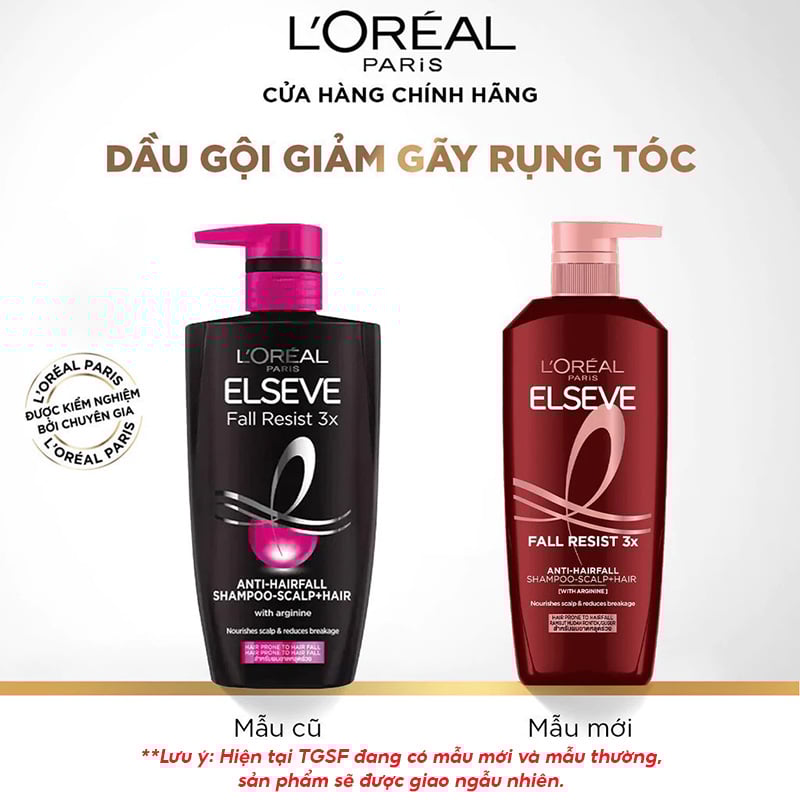 thegioiskinfood.com - Dầu Gội Ngăn Gãy Rụng Tóc L'Oreal Elseve Fall Resist 3X Shampoo 620ml