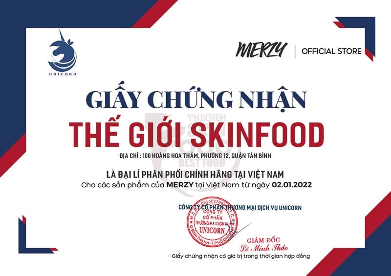 Thế Giới Skinfood - Đại lý phân phối chính hãng các sản phẩm Merzy tại Việt Nam