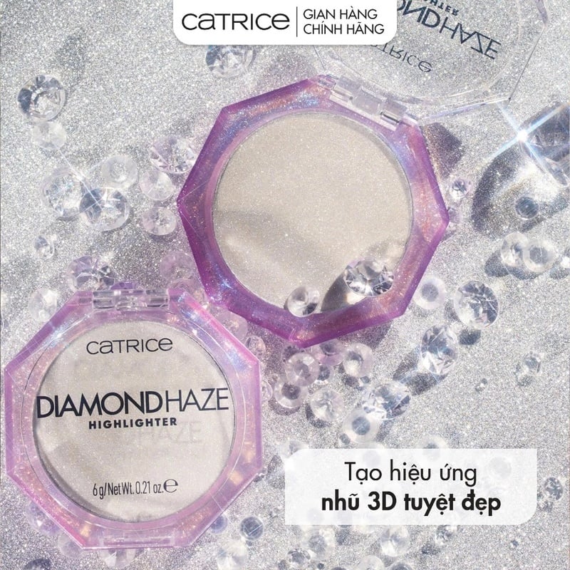Phấn Nhũ Bắt Sáng Catrice Highlight Diamond Haze 010 Gimme Glitter 6g