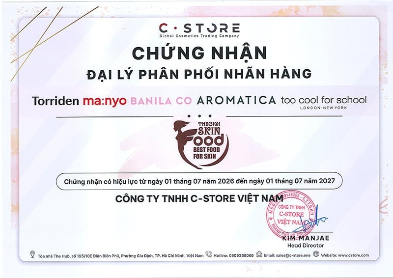Thế Giới Skinfood - Đại lý phân phối chính hãng các sản phẩm BANILA CO tại Việt Nam