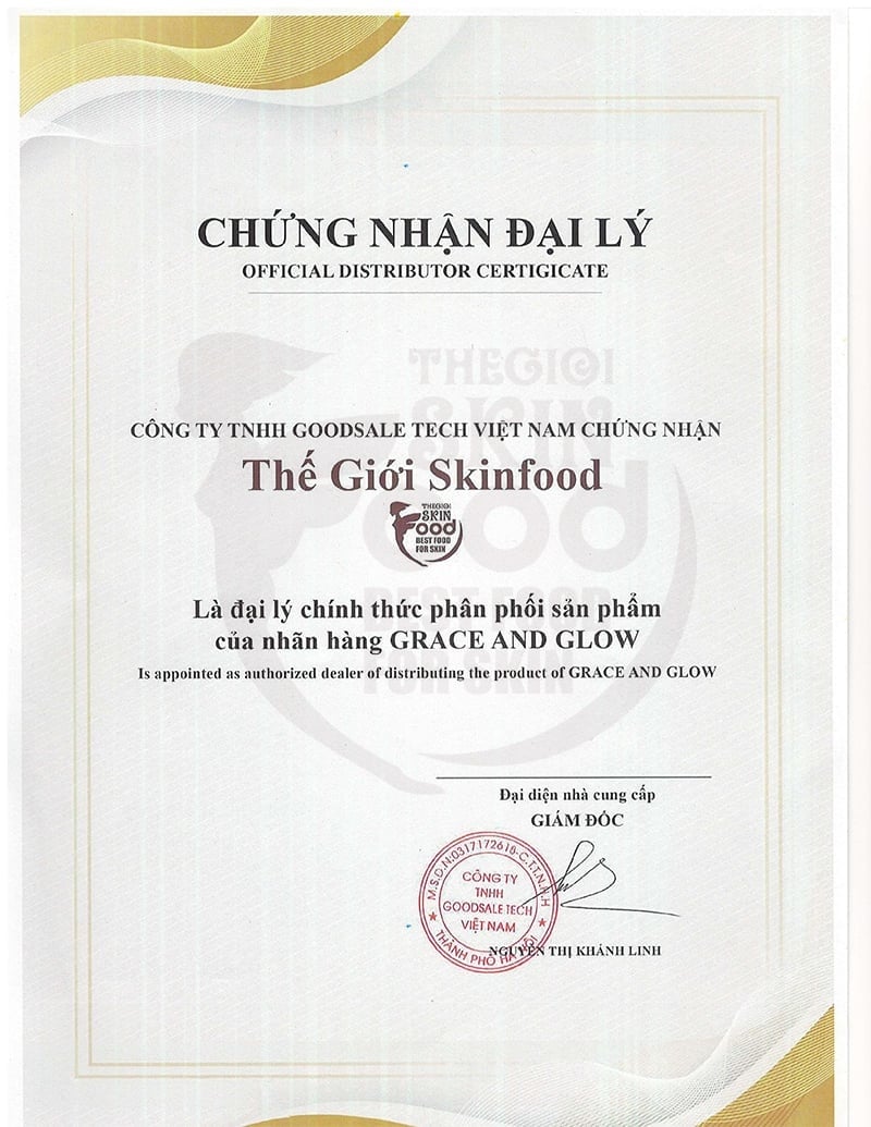 Thế Giới Skinfood - Đại lý phân phối chính hãng các sản phẩm Grace And Glow tại Việt Nam