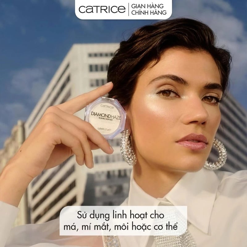 Phấn Nhũ Bắt Sáng Catrice Highlight Diamond Haze 010 Gimme Glitter 6g