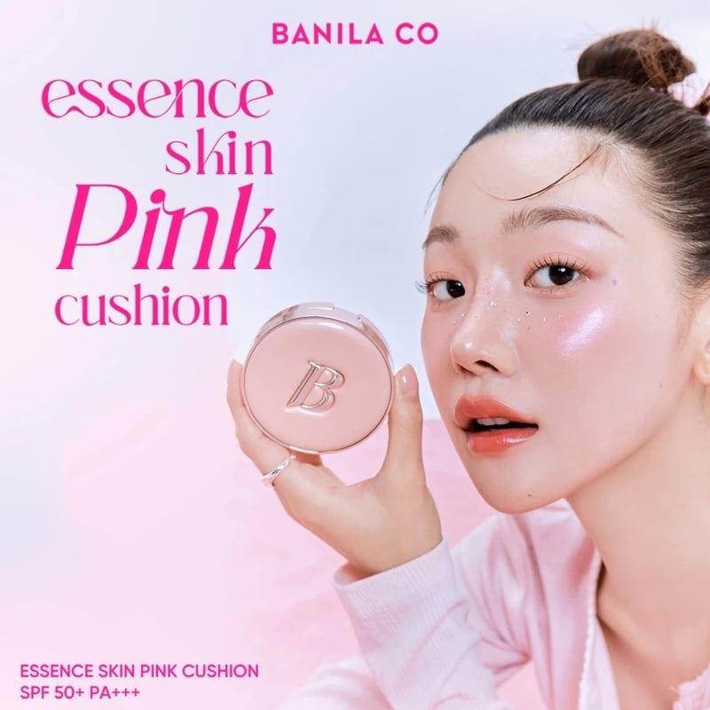 thegioiskinfood.com - Phấn Nước Mỏng Mịn Căng Bóng&nbsp;Banila Co Essence Skin Pink Cushion SPF50+ PA+++ 12g