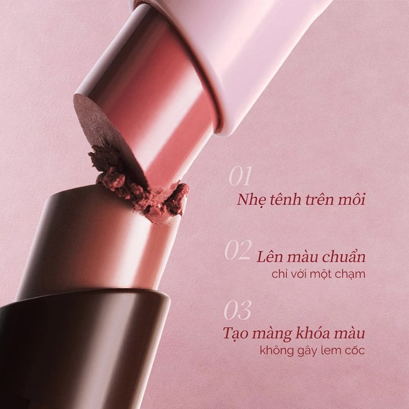 thegioiskinfood.com - Son Lì Dạng Thỏi Mịn Mượt Lâu Trôi Joocyee Velvet Rouge 3g