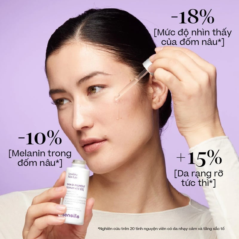 thegioiskinfood.com - Serum Sensilis Hỗ Trợ Giảm & Ngăn Ngừa Thâm Nám, Làm Sáng Da Skin D-Pigment [Serum Atx B3] 30ml