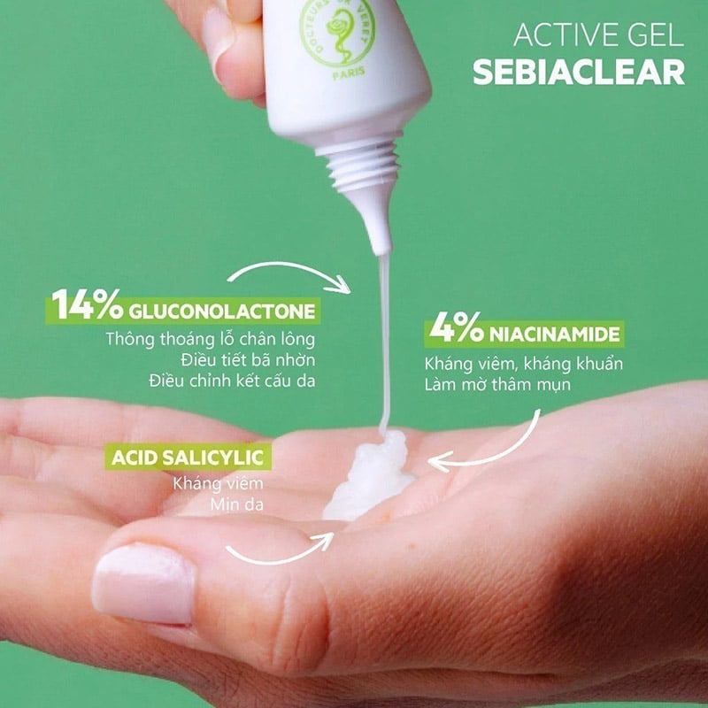 thegioiskinfood.com - Kem Dưỡng SVR Kiểm Soát Dầu Nhờn, Cải Thiện Mụn & Mờ Thâm Sebiaclear Active Gel 40ml
