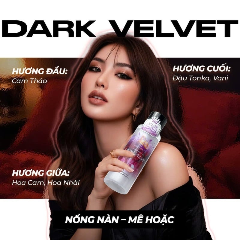 thegioiskinfood.com - Bodymiss Shimmer Body Mist #Dark Velvet