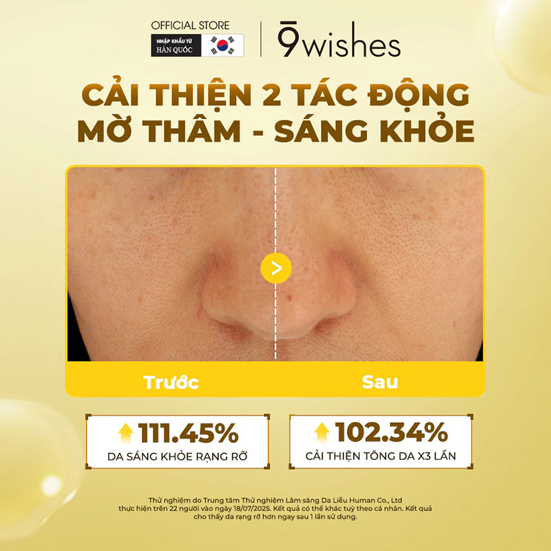 thegioiskinfood.com - Serum Hỗ Trợ Dưỡng Sáng Da 9 Wishes Tangerine C Vitamin Ampule 30ml