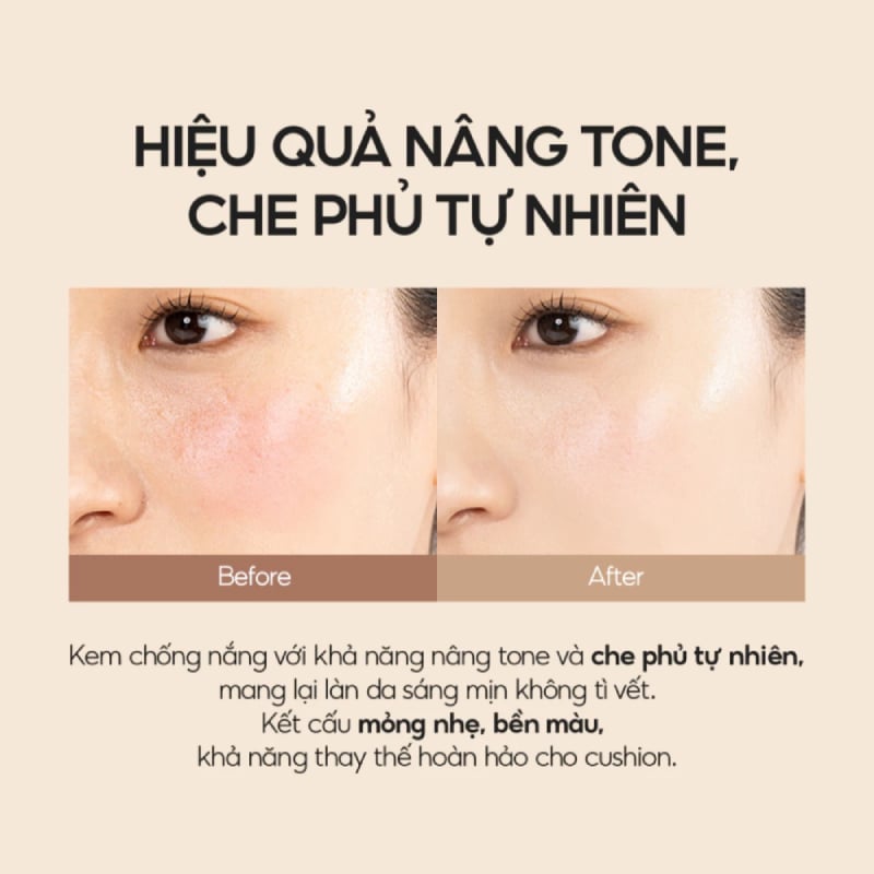 3.3&nbsp;Kem Chống Nắng Nâng Tông, Che Phủ Tự Nhiên d'Alba Waterfull Tone-Up Sun Cream (Cover Beige) 50ml