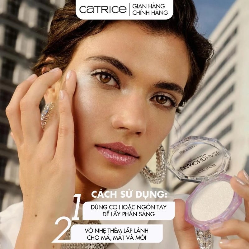 Phấn Nhũ Bắt Sáng Catrice Highlight Diamond Haze 010 Gimme Glitter 6g