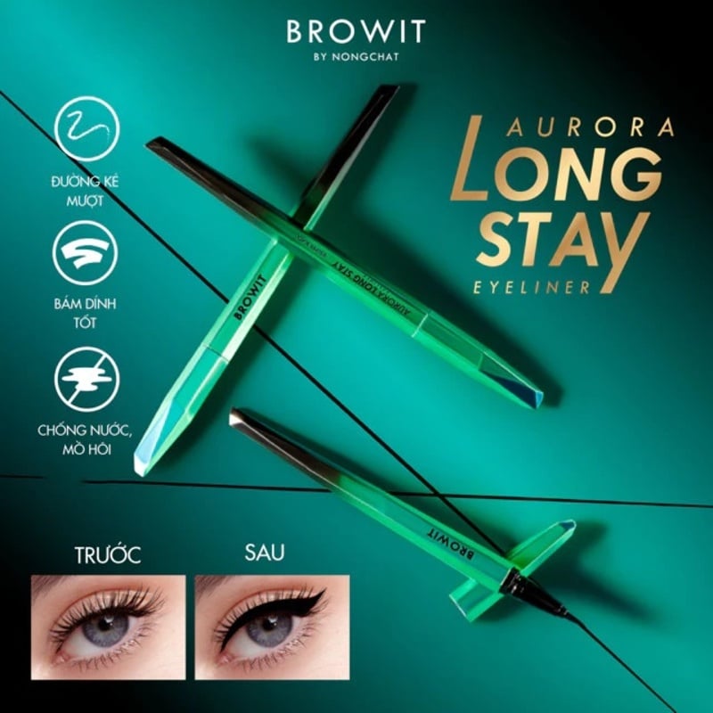 thegioiskinfood.com - Bút Kẻ Mắt Lâu Trôi Siêu Mảnh Browit Aurora Long Stay Eyeliner 0.5g