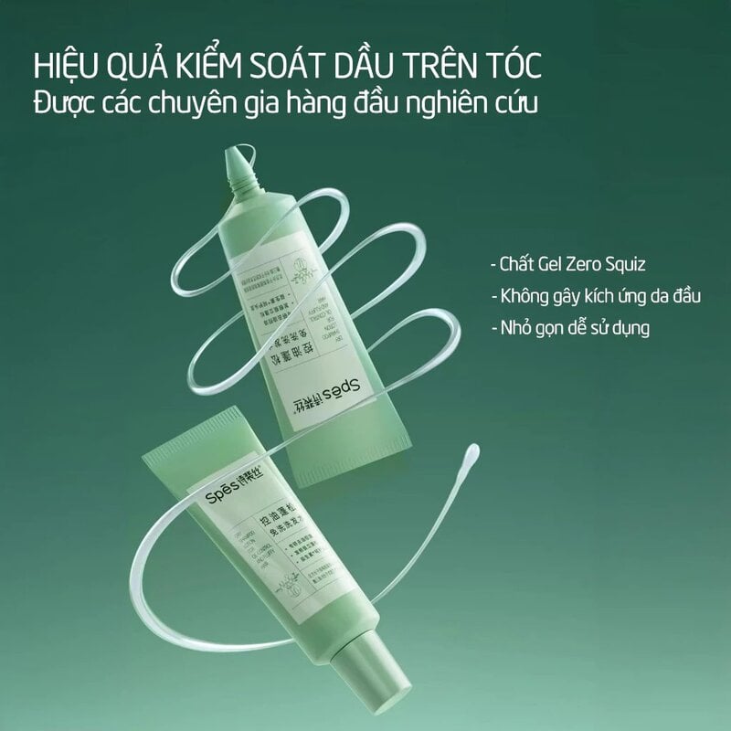 Dầu Gội Khô Dạng Gel Hút Dầu Thừa Và Làm Phồng Tóc SPES Dry Shampoo Lotion For Oil-Control And Fluffy Hair 80ml