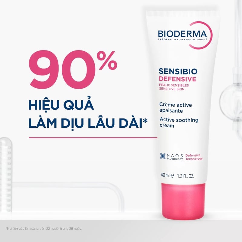 thegioiskinfood.com - Kem Dưỡng Cấp Ẩm, Làm Dịu Da Cho Da Nhạy Cảm Bioderma Sensibio Defensive 40ml