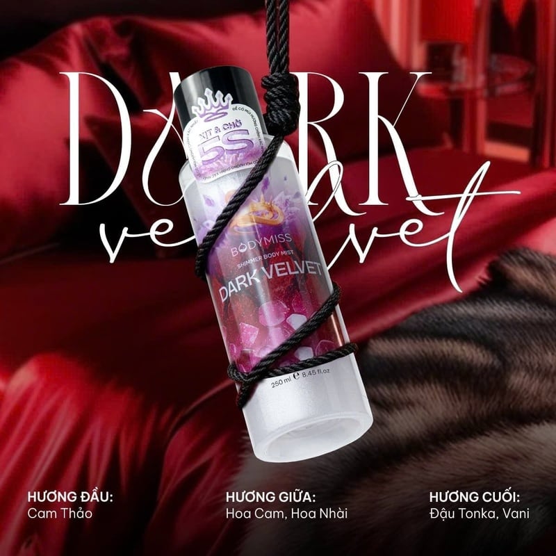thegioiskinfood.com - Bodymiss Shimmer Body Mist #Dark Velvet