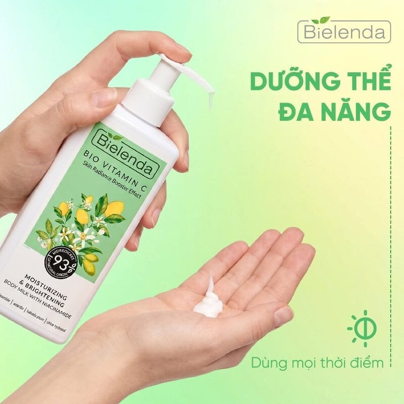 Sữa Dưỡng Thể Dưỡng Sáng Da Bielenda Bio Vitamin C Moisturizing & Brightening Body Milk With Niacinamide 400ml
