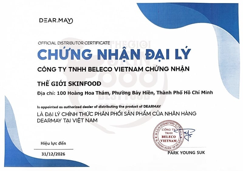 Thế Giới Skinfood - Đại lý phân phối chính hãng các sản phẩm Dearmay tại Việt Nam