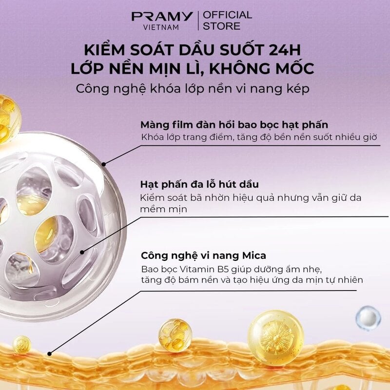 Phấn Phủ Dạng Bột Hiệu Chỉnh Sắc Da, Mỏng Nhẹ Pramy XL Dual-Color Loose Powder 28g