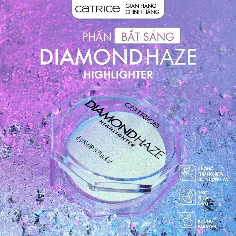 Phấn Nhũ Bắt Sáng Catrice Highlight Diamond Haze 010 Gimme Glitter 6g