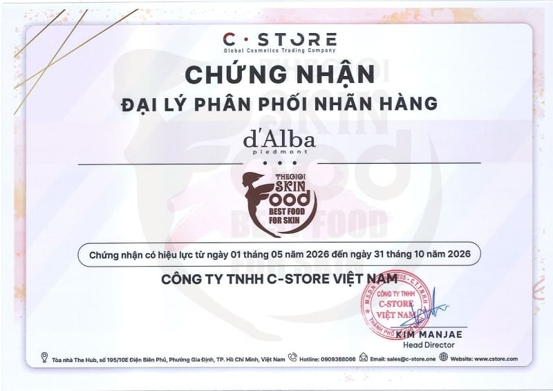 Thế Giới Skinfood - Đại lý phân phối chính hãng các sản phẩm D'Alba&nbsp;tại Việt Nam
