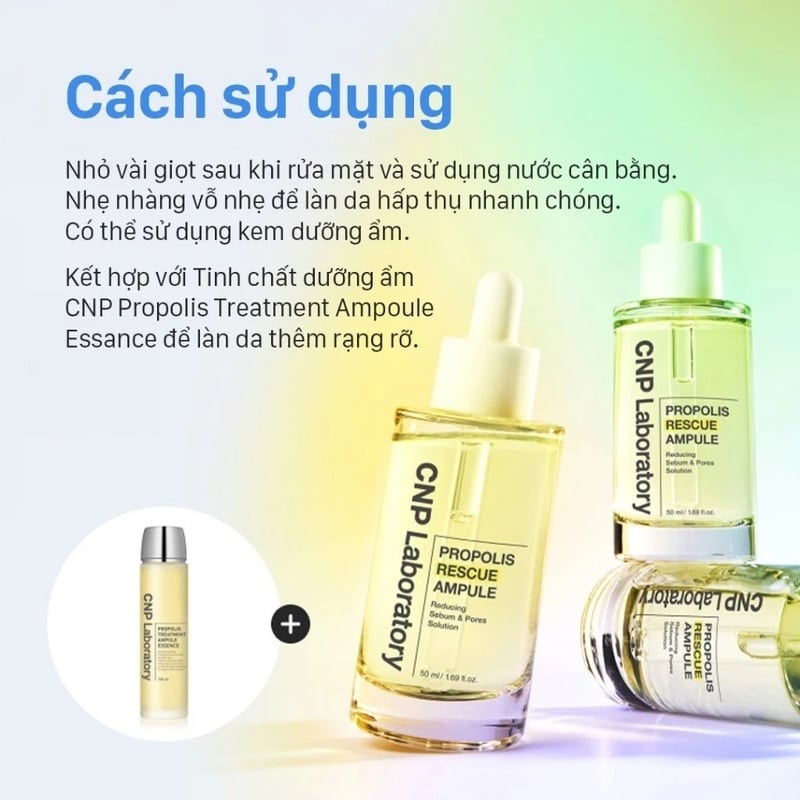 thegioiskinfood.com - Tinh Chất Keo Ong Cấp Ẩm Làm Dịu Da CNP Propolis Rescue Ampule 50ml
