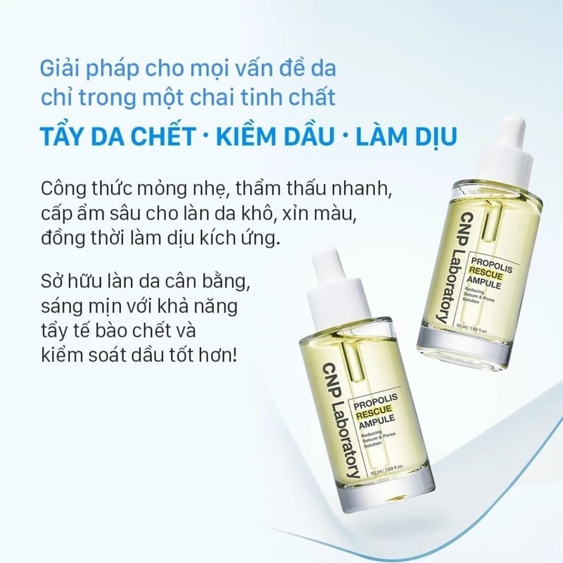 thegioiskinfood.com - Tinh Chất Keo Ong Cấp Ẩm Làm Dịu Da CNP Propolis Rescue Ampule 50ml
