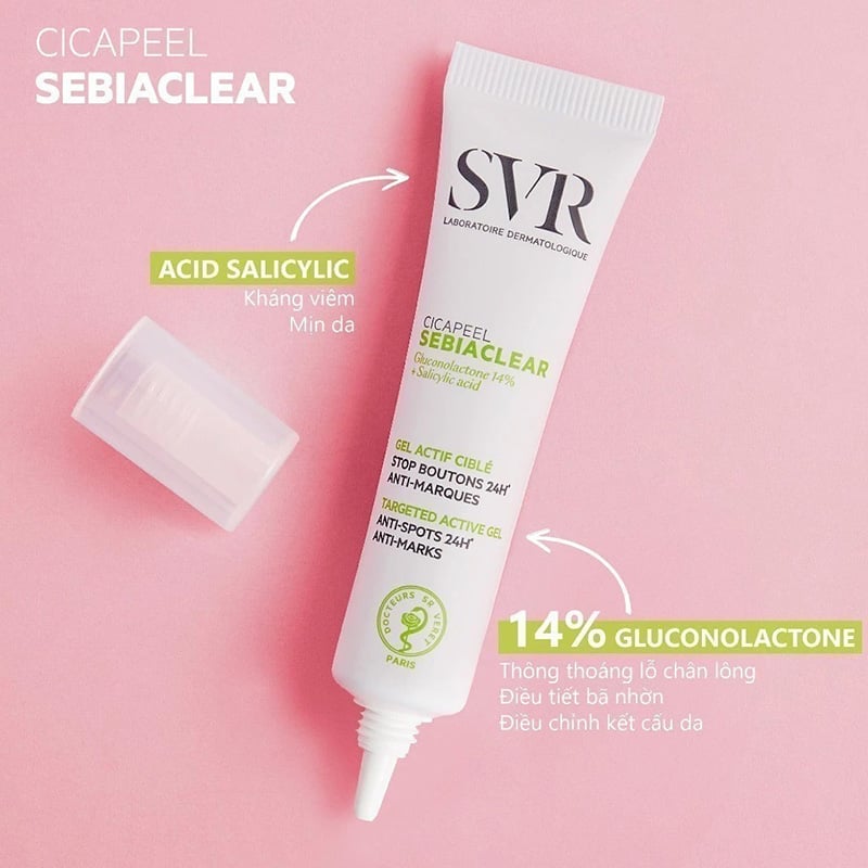 thegioiskinfood.com - Kem Chấm Mụn SVR Dạng Gel Sebiaclear Cicapeel 15ml
