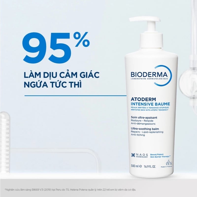 Kem Dưỡng Ẩm Bioderma Chuyên Sâu, Làm Dịu Da Atoderm Intensive Baume