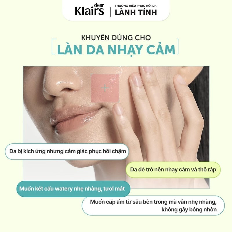Nước Hoa Hồng Làm Dịu, Hỗ Trợ Phục Hồi Da Dear Klairs Supple Preparation Cica Toner 180ml