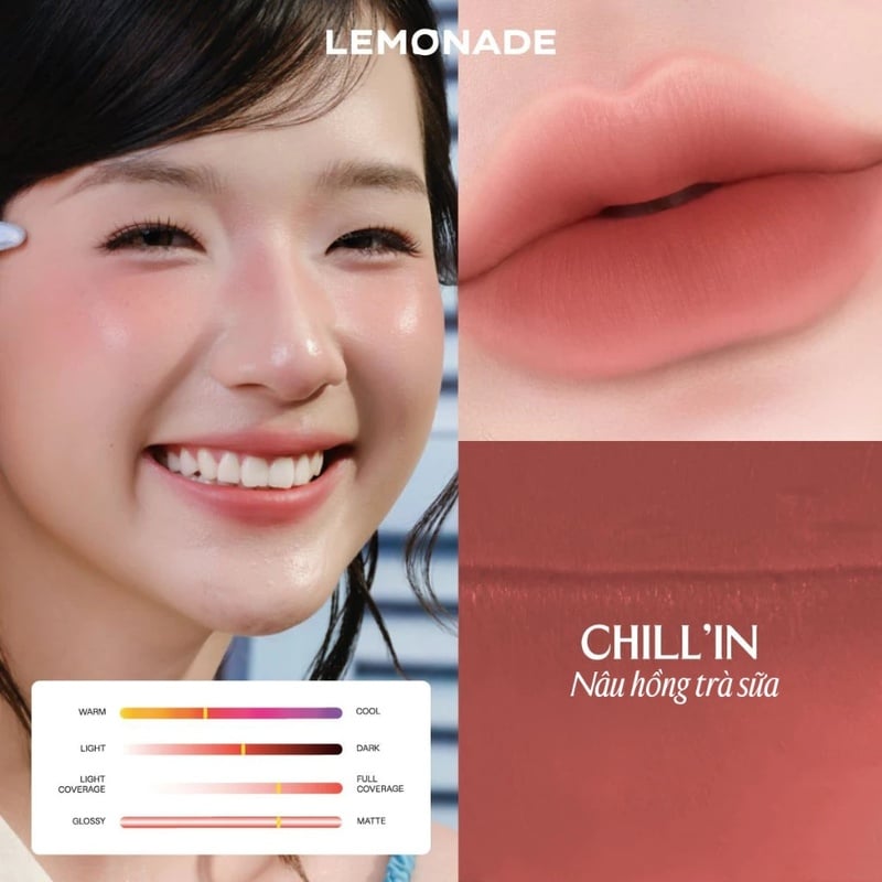 thegioiskinfood.com - Son Bùn Ẩm Mờ Mịn Lâu Trôi Lemonade Perfect Couple Blurry Stain Lip Cream 3,5g