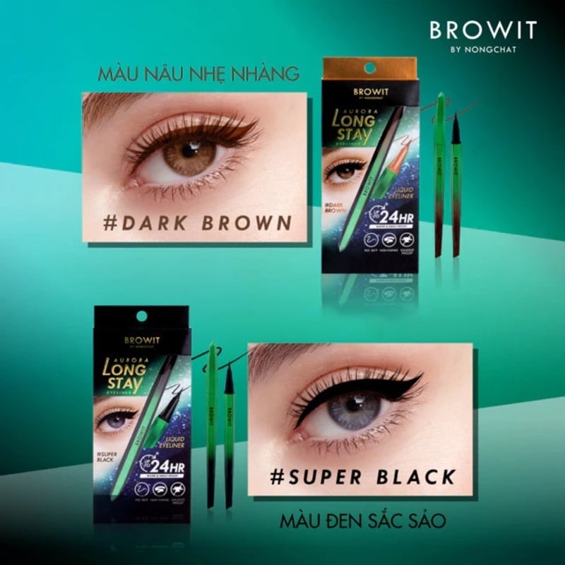 thegioiskinfood.com - Bút Kẻ Mắt Lâu Trôi Siêu Mảnh Browit Aurora Long Stay Eyeliner 0.5g