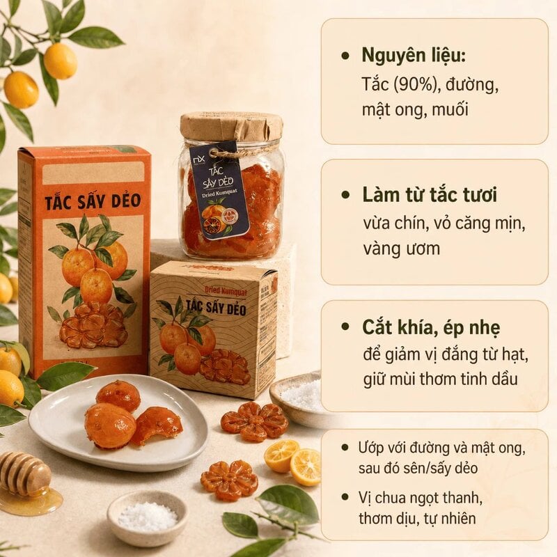 Hộp Tắc Sấy Dẻo Nam Xanh JSC 140g