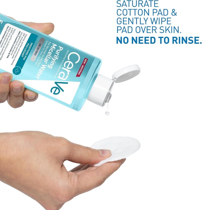 Nước Tẩy Trang Sạch Sâu Dịu Nhẹ Cho Da Dầu Cerave Developed With Dermatologists Purifying Micellar Water 400ml
