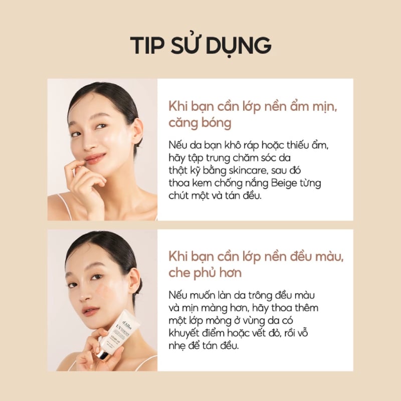 3.3&nbsp;Kem Chống Nắng Nâng Tông, Che Phủ Tự Nhiên d'Alba Waterfull Tone-Up Sun Cream (Cover Beige) 50ml