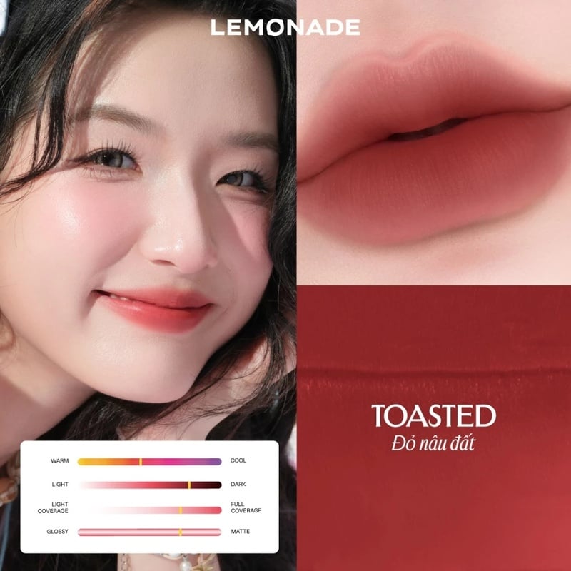 thegioiskinfood.com - Son Bùn Ẩm Mờ Mịn Lâu Trôi Lemonade Perfect Couple Blurry Stain Lip Cream 3,5g