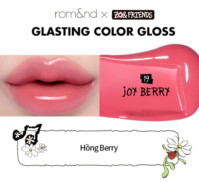 thegioiskinfood.com - Son Bóng Romand Cho Môi Căng Mọng, Mềm Mịn Glasting Color Gloss 4g