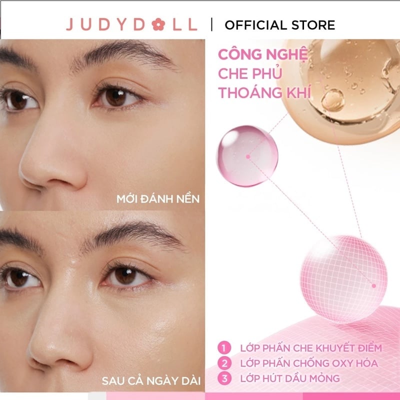 thegioiskinfood.com - Phấn Nước Mịn Lì, Che Phủ Cao Judydoll Fresh Matte Cushion SPF50+ PA+++ 12.5g